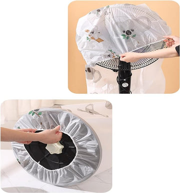 Peva Material Universal Electric Fan Dust Cover Prevent Aging Of Fan Blades Circular Electric Fan Sleeve Electric Fan Cover(random design