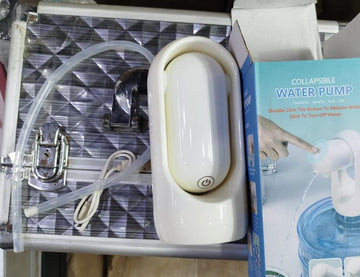 Portable Collapsible Electric Water Pump – USB Rechargeable Automatic Desktop/Bottle Dispenser