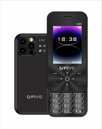 Gfive G95 Slider Mobile | 2.4" QVGA Display | Dual SIM | PTA Approved | 2000mAh Battery